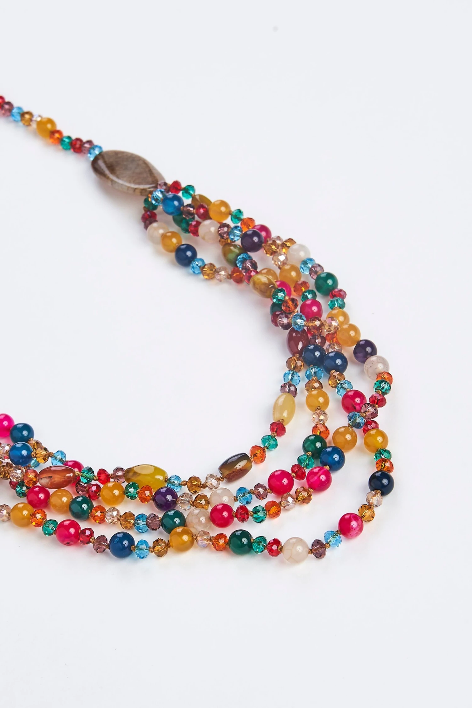 Rainbow Multistrand Necklace 4 Rainbow Multistrand Necklace - Image 2