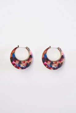 Resin Hoop Earrings