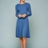 Ribbed Wool Knit Dress -Blue Illusion ribbedwoolknitdress7303631edit