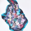 Romantic Floral Silk Scarf -Blue Illusion romanticfloral00004 2