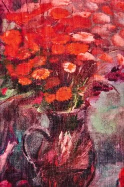 Rouge Blooms Scarf -Blue Illusion rougeblooms00003