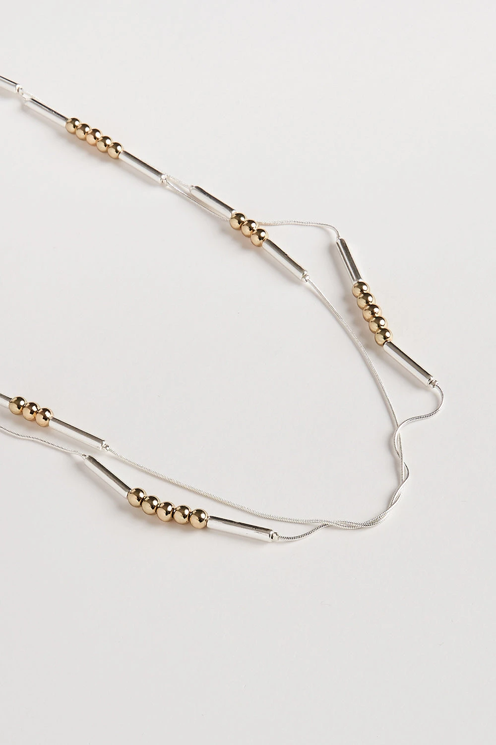 Silver & Gold Layered Necklace 5 Silver & Gold Layered Necklace - Image 3