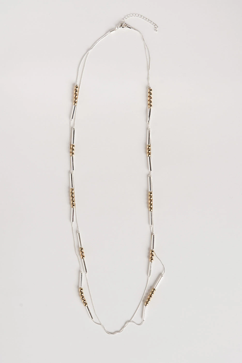 Silver & Gold Layered Necklace 3 Silver & Gold Layered Necklace