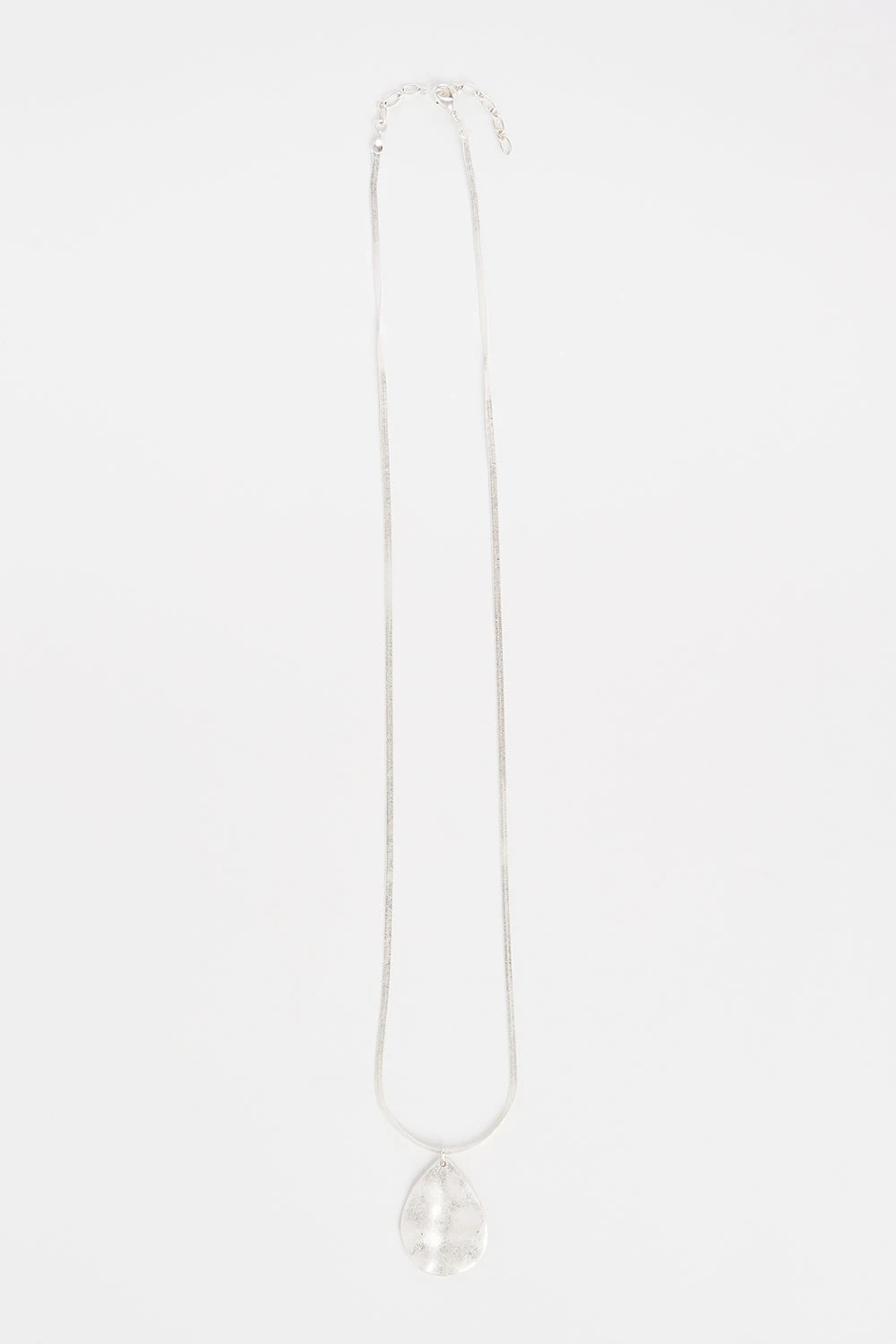 Silver Droplet Necklace 3 Silver Droplet Necklace