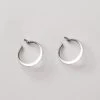 Silver Hoop Earrings -Blue Illusion silverhoopearrings00004