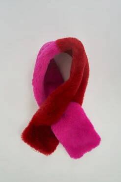 Spliced Faux Fur Collar