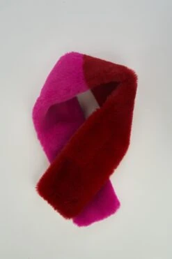 Spliced Faux Fur Collar -Blue Illusion splicedfauxfur00002