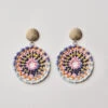 Rainbow Wheel Earring