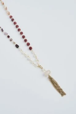 Tassel Pendant Necklace 8 Tassel Pendant Necklace -Blue Illusion tasselpendant00002