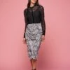 Twist Printed Skirt