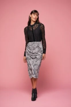 Twist Printed Skirt
